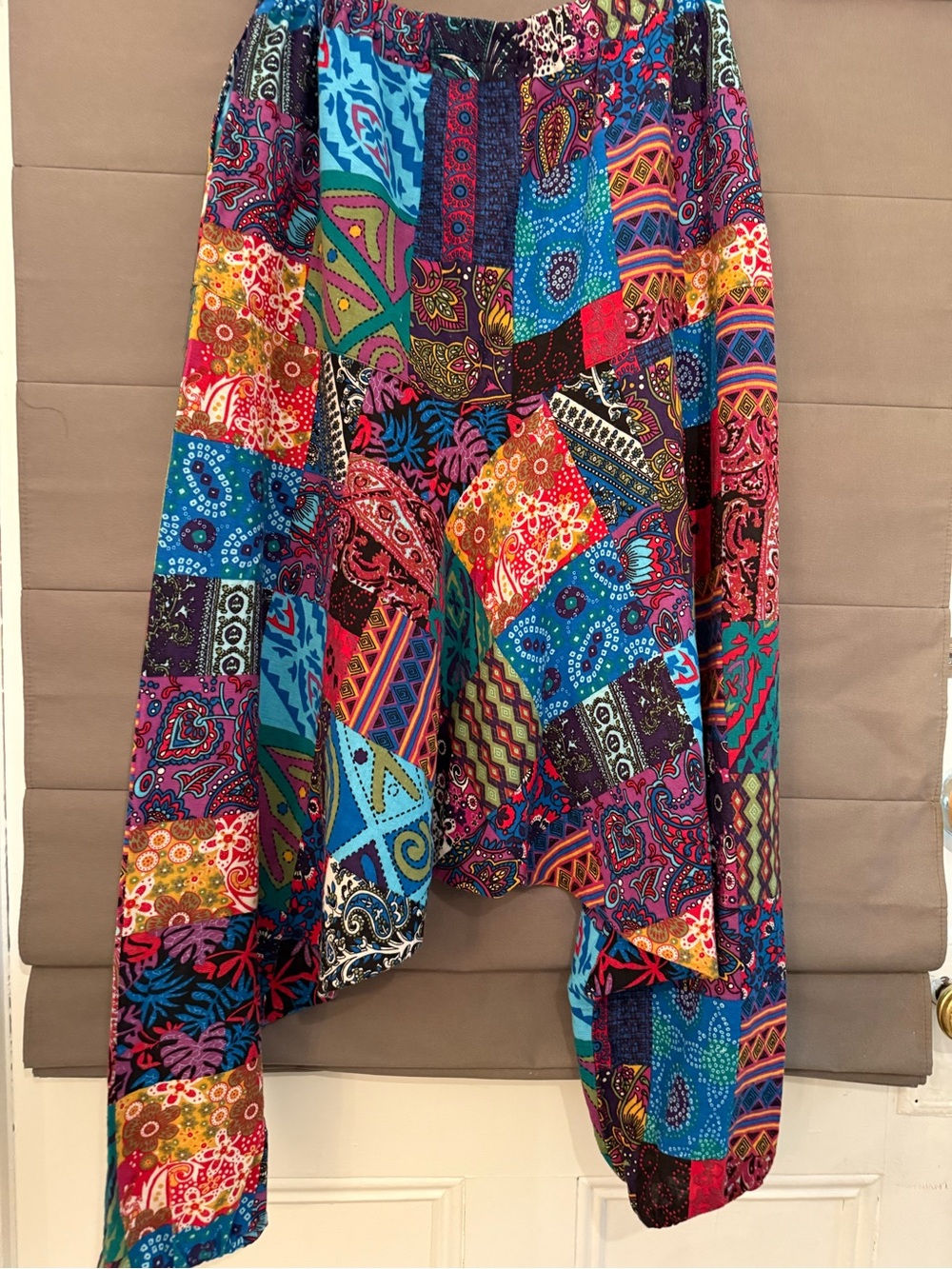 Colorful Patchwork Harem Pants. Yoga pants. Hippie